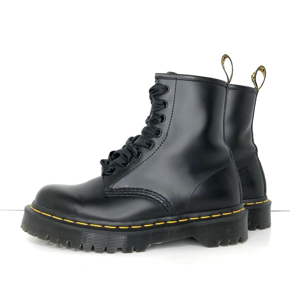 Dr Martens 1460 Bex Smooth Leather Platform Ankle Boots Women’s 7 Shoes - Picture 2 of 12
